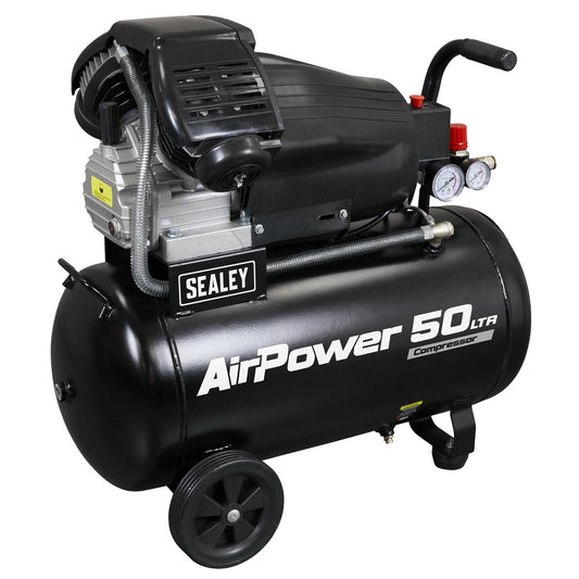 Sealey 50L V-Twin Direct Drive Air Compressor 3hp SAC5030VA