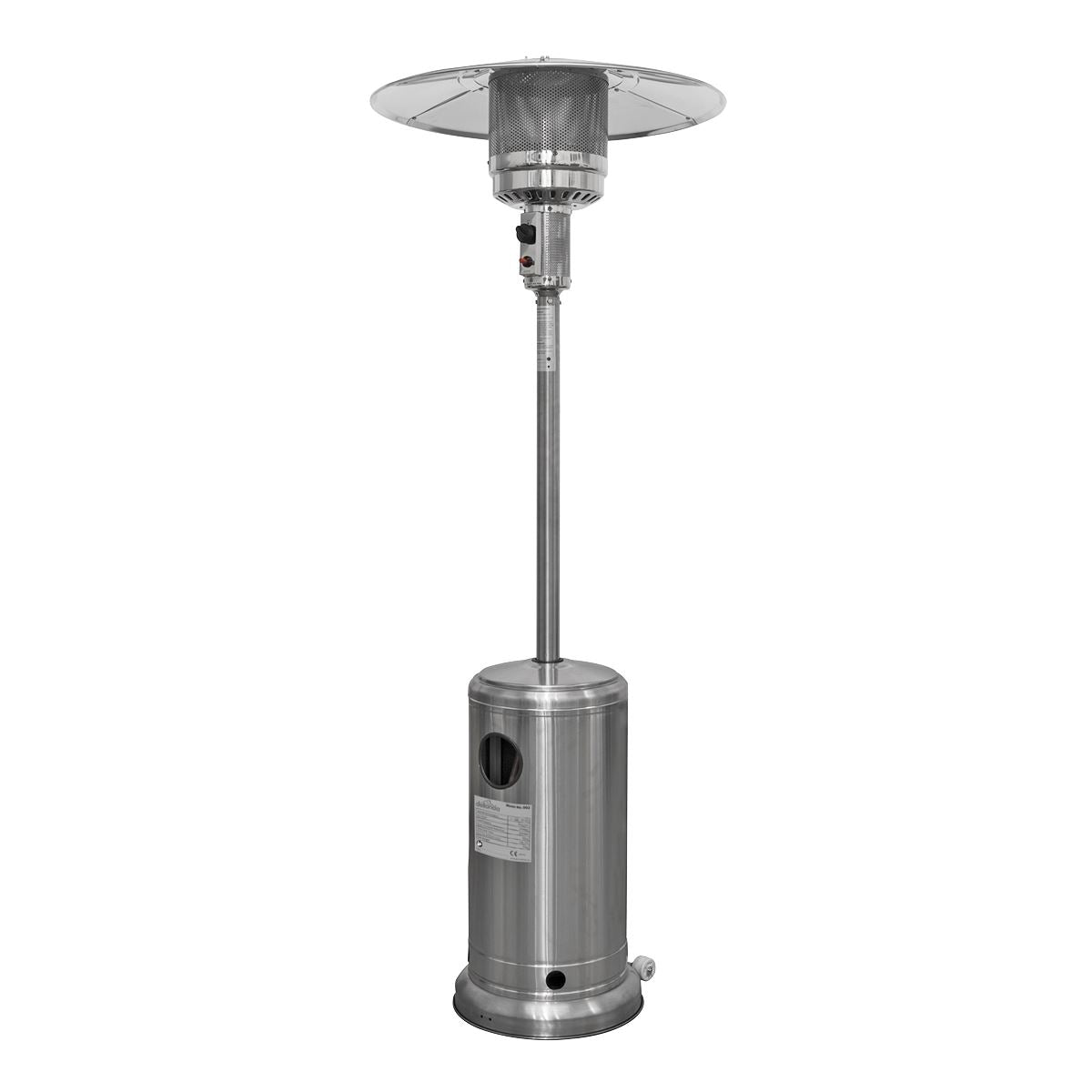 Dellonda 13kW Stainless Steel Commercial Gas Outdoor Garden Patio Heater, Wheels DG2