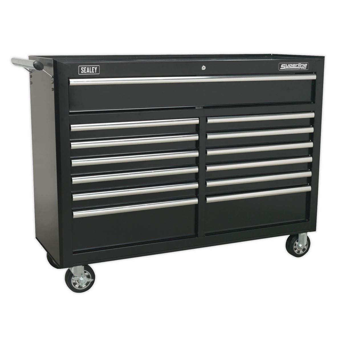 Sealey Rollcab 13 Drawer with Ball Bearing Slides - Black AP5213TB