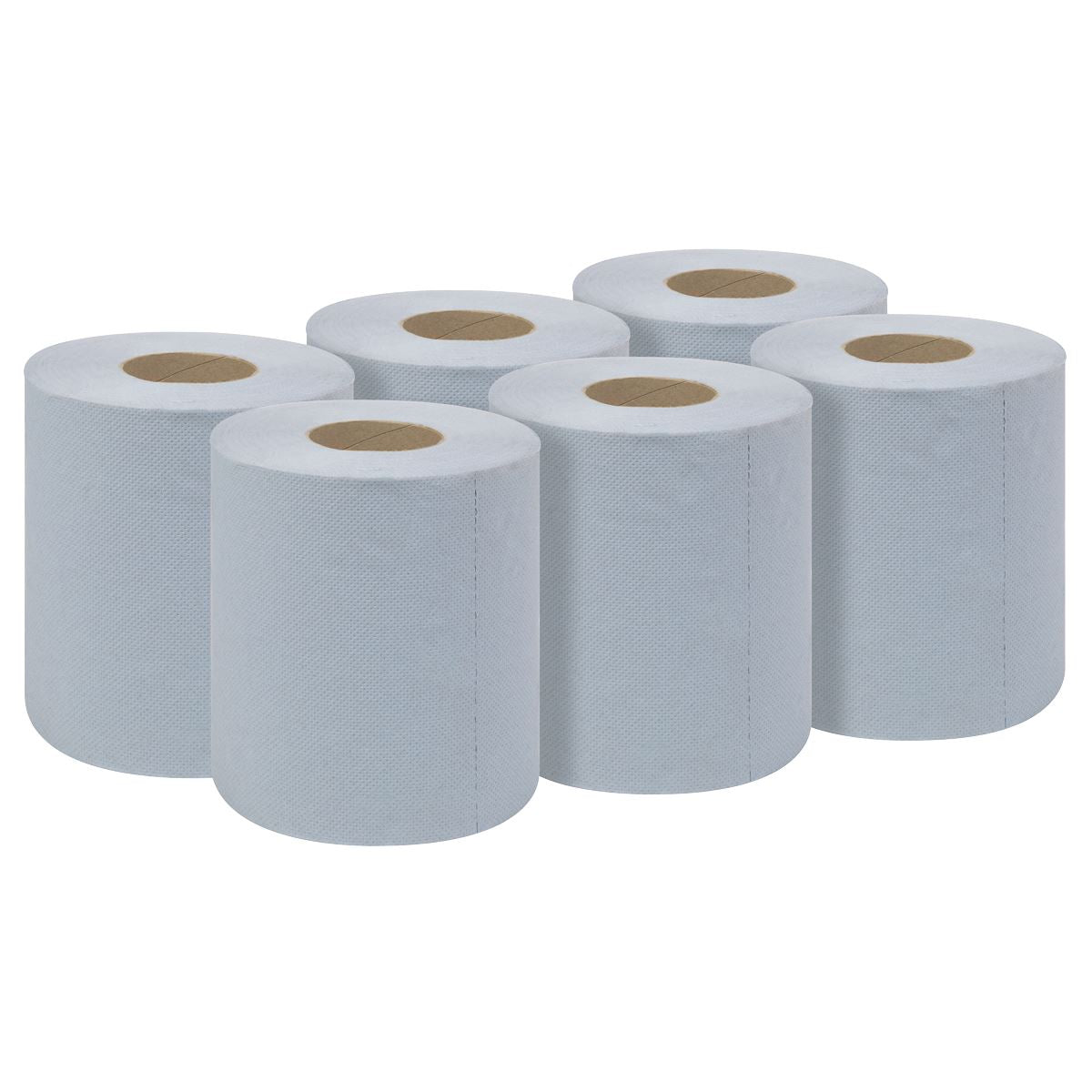 Sealey Blue Embossed 2-Ply Paper Roll 60m - Pack of 6 BLU60