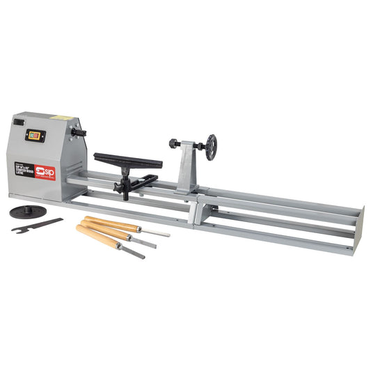 SIP Industrial 14" x 40" Starter Wood Lathe with 3pc Chisel Kit