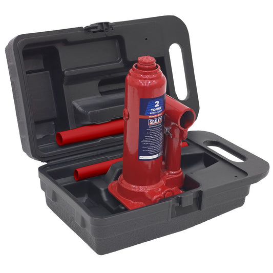 Sealey Bottle Jack 2 tonne with Storage Case SJ2BMC