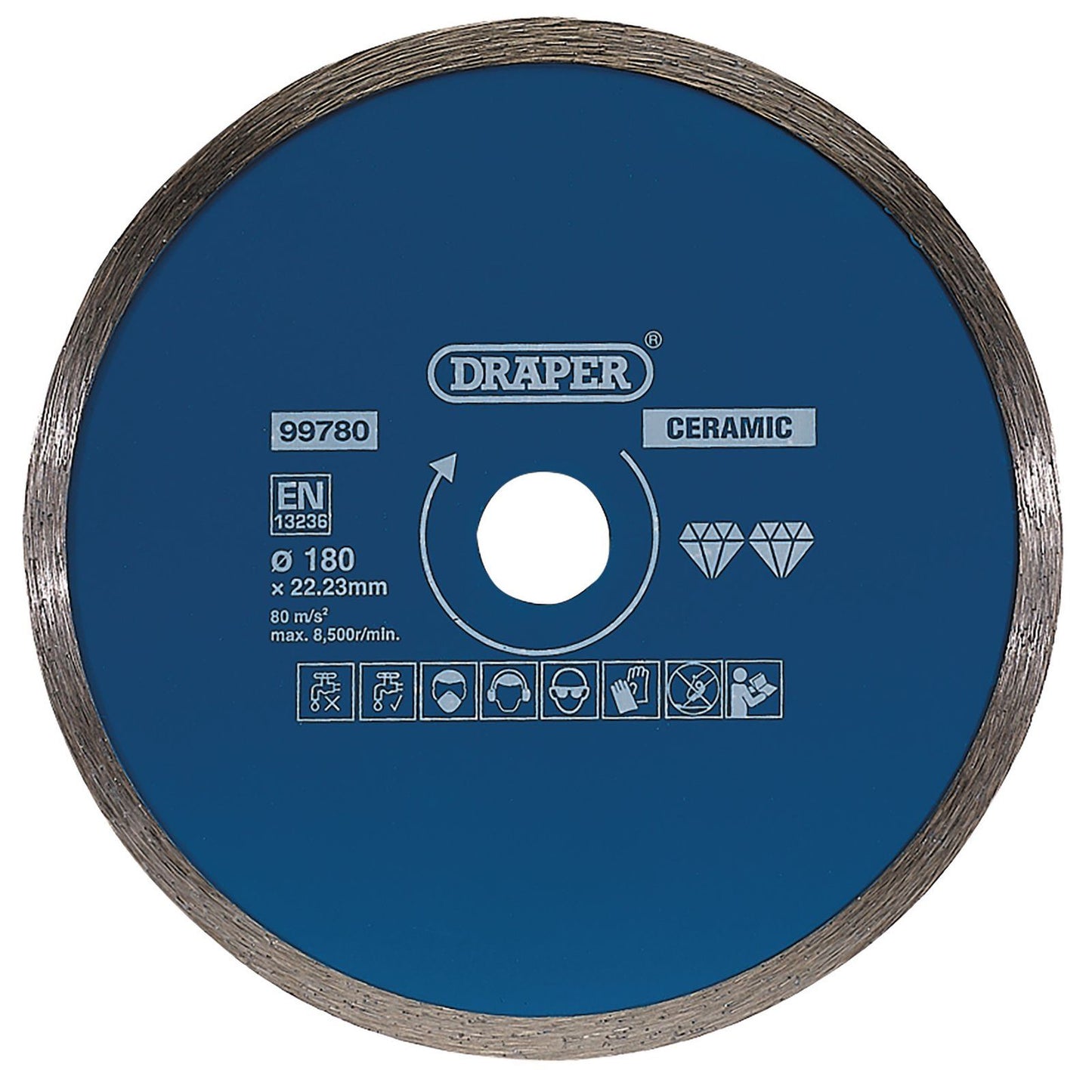 Draper Continuous Diamond Blade (180mm) DBC3 - 99780