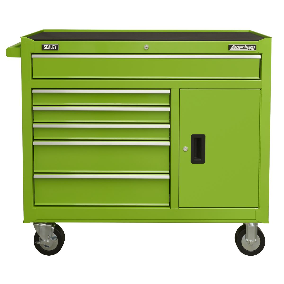 Sealey Rollcab 6 Drawer with Ball Bearing Slides - Green AP4106HV