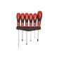 Amtech 6 Piece Ph1 Ph2 Ph3 Screwdriver Set & Wall Rack Slotted Phillips - L1190