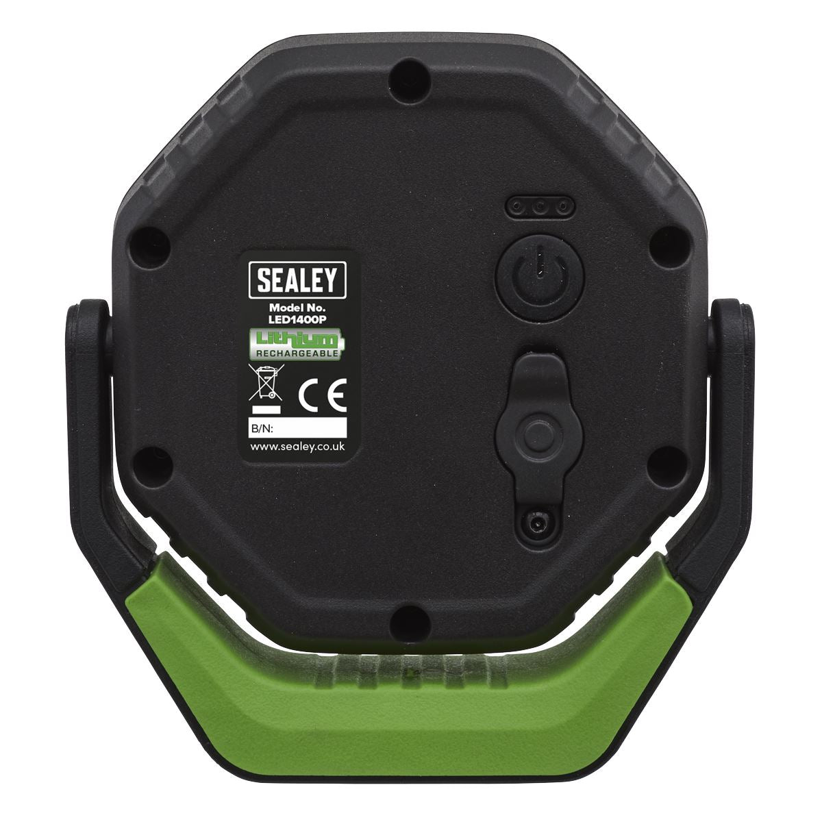 Sealey R/Charge Pocket Floodlight w/ Magnet 360 14W COB LED-Green LED1400P