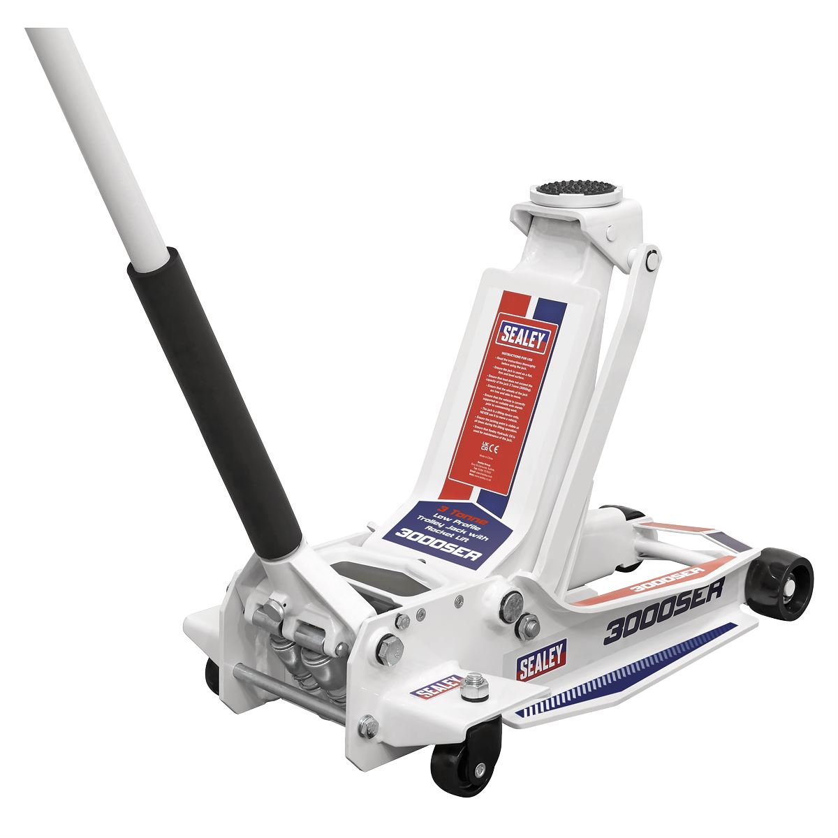 Sealey Trolley Jack 3 Tonne Low Profile Rocket Lift 3000SER