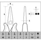 CK Tools Ecotronic ESD Long Snipe Nose Pliers T3889