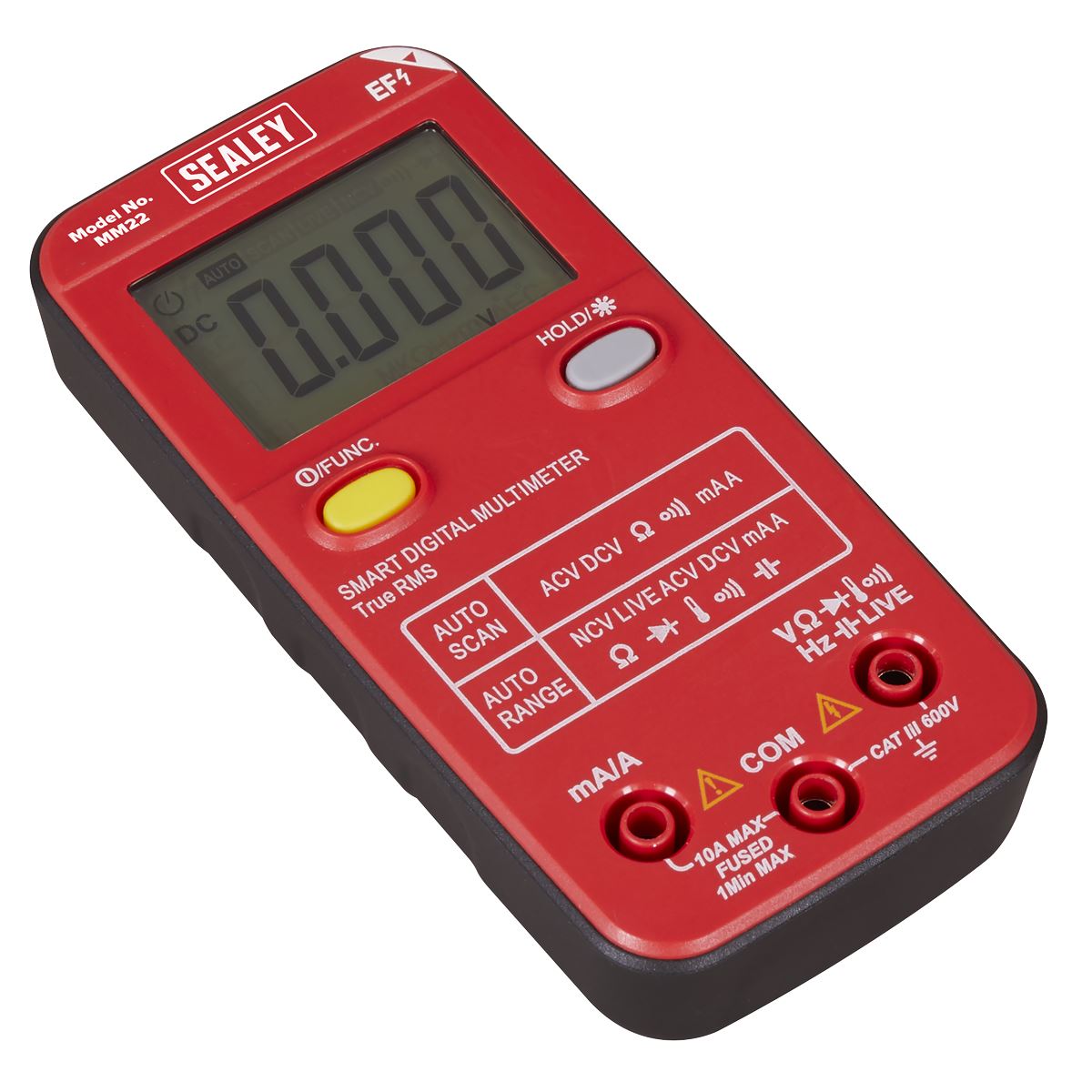 Sealey 13-Function Professional Smart Auto-Scanning Digital Multimeter MM22