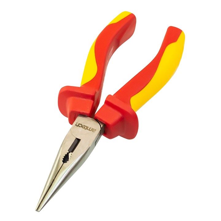 Amtech 160mm VDE long nose plier - B0652