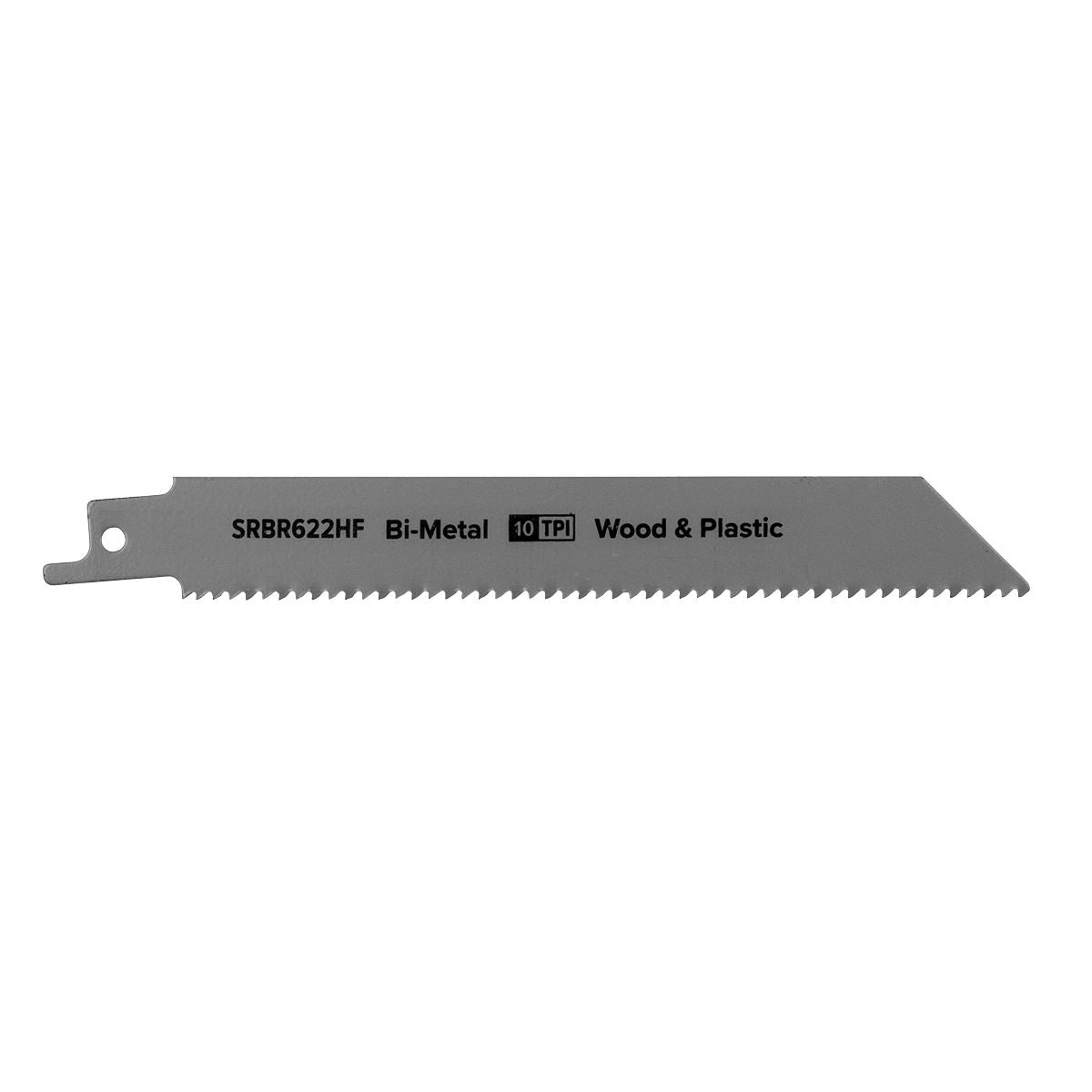 Sealey Reciprocating Saw Blade Wood&Plastics 150mm 10tpi -Pack of 5 SRBR622HF