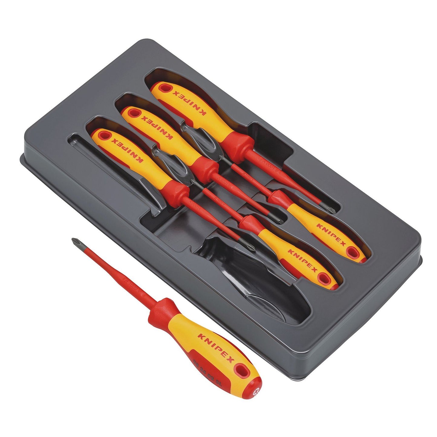 KNIPEX 00 20 12 V03 VDE Insulated Phillips/Pozidriv Screwdriver Set