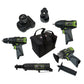 Sealey SV108 Series 4 x 10.8V Cordless Combo Kit - 2 Batteries CP108VCOMBO1