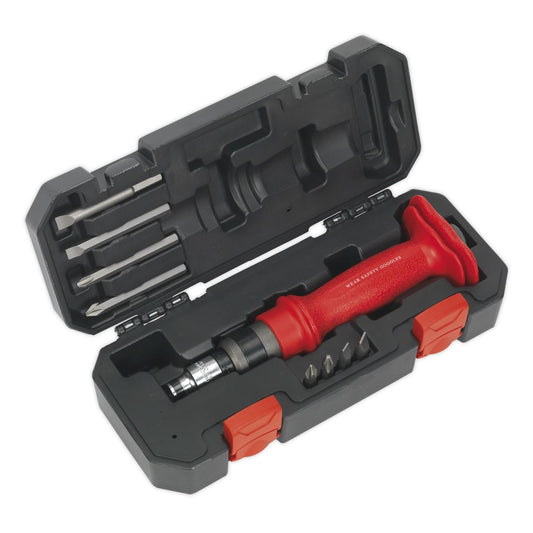 Sealey Impact Driver Set 10pc Heavy-Duty Protection Grip AK2084