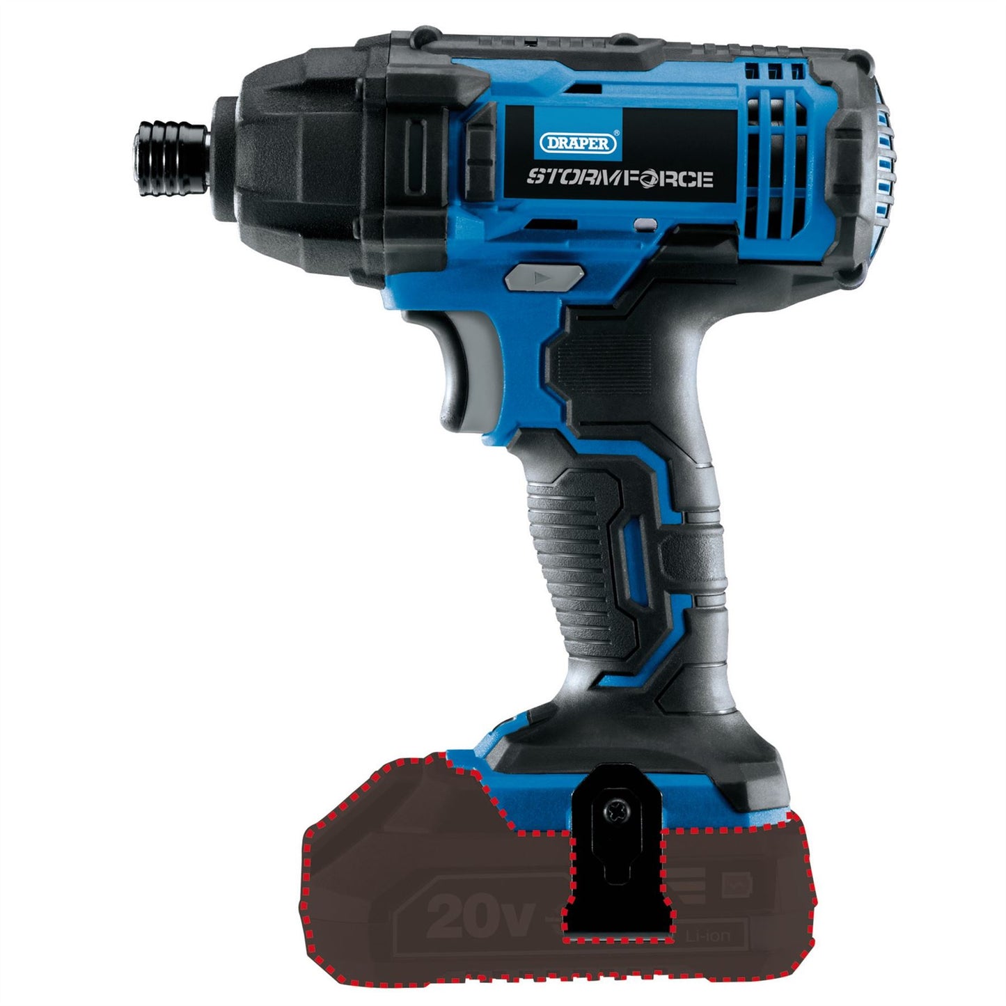 Draper Draper Storm Force 20V Cordless Impact Driver (Sold Bare) - 89520