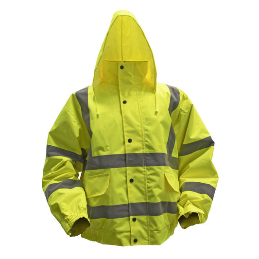 Sealey Hi-Vis Yellow Jacket with Quilted Lining & Elastic Waist - L 802L