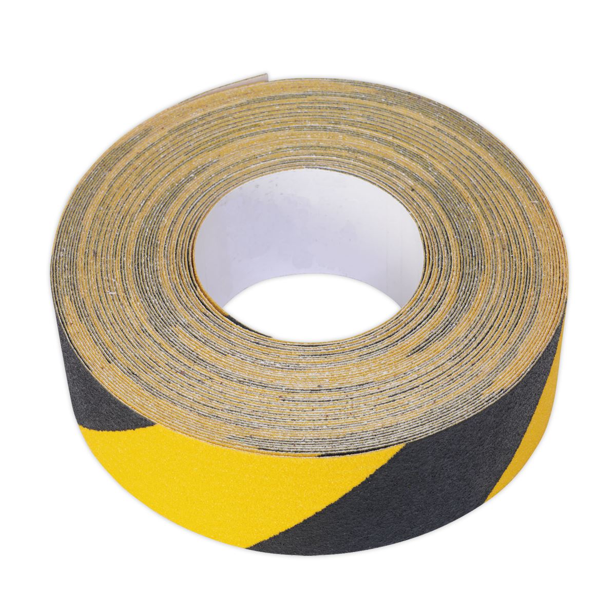 Sealey Anti-Slip Tape Self-Adhesive Black Yellow 50mm x 18m ANTBY18