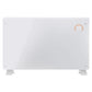 Baridi Electric Glass Panel Heater, 2000W, Thermostat Controlled 24Hr 7 Day Timer, Wi-Fi Enabled, Remote Control, White - DH140 DH140