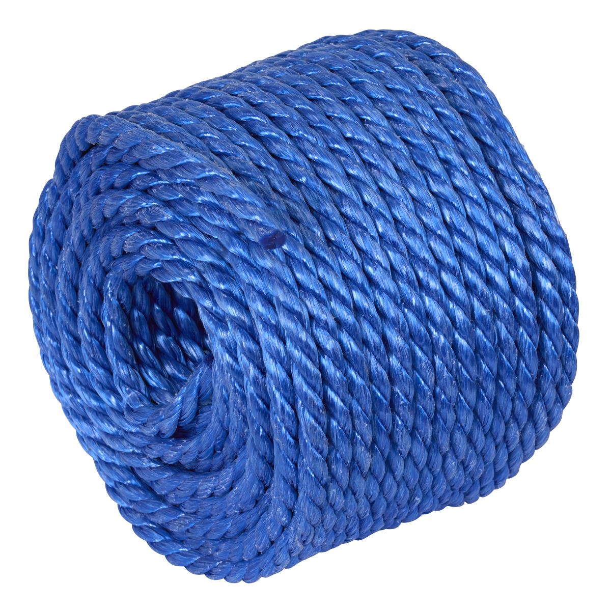 Sealey 8mm x 30m Polypropylene Split Film Twisted Rope, Blue PR830