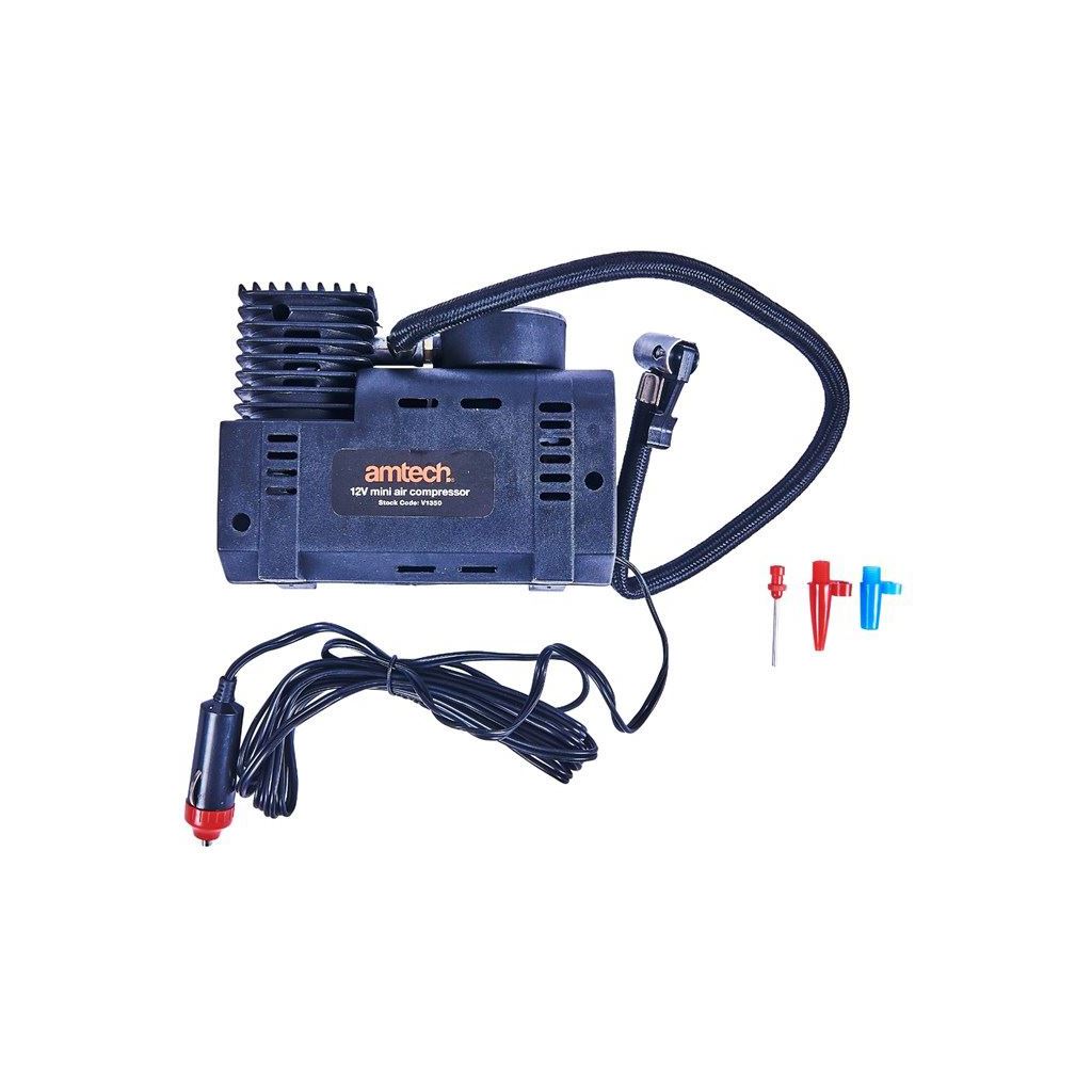 Amtech 12V Mini Air Compressor Tyre Inflator Portable Air Pump Compressor 250Psi - V1350