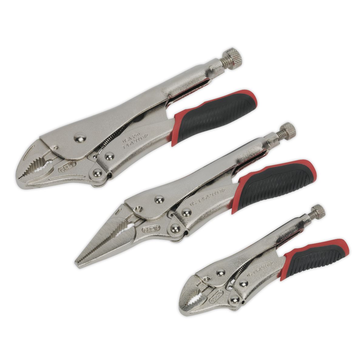 Sealey Locking Pliers Set 3pc Quick Release AK6863