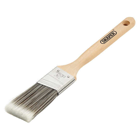 Draper Angled Paint Brush with Wood Handle, 1.5"