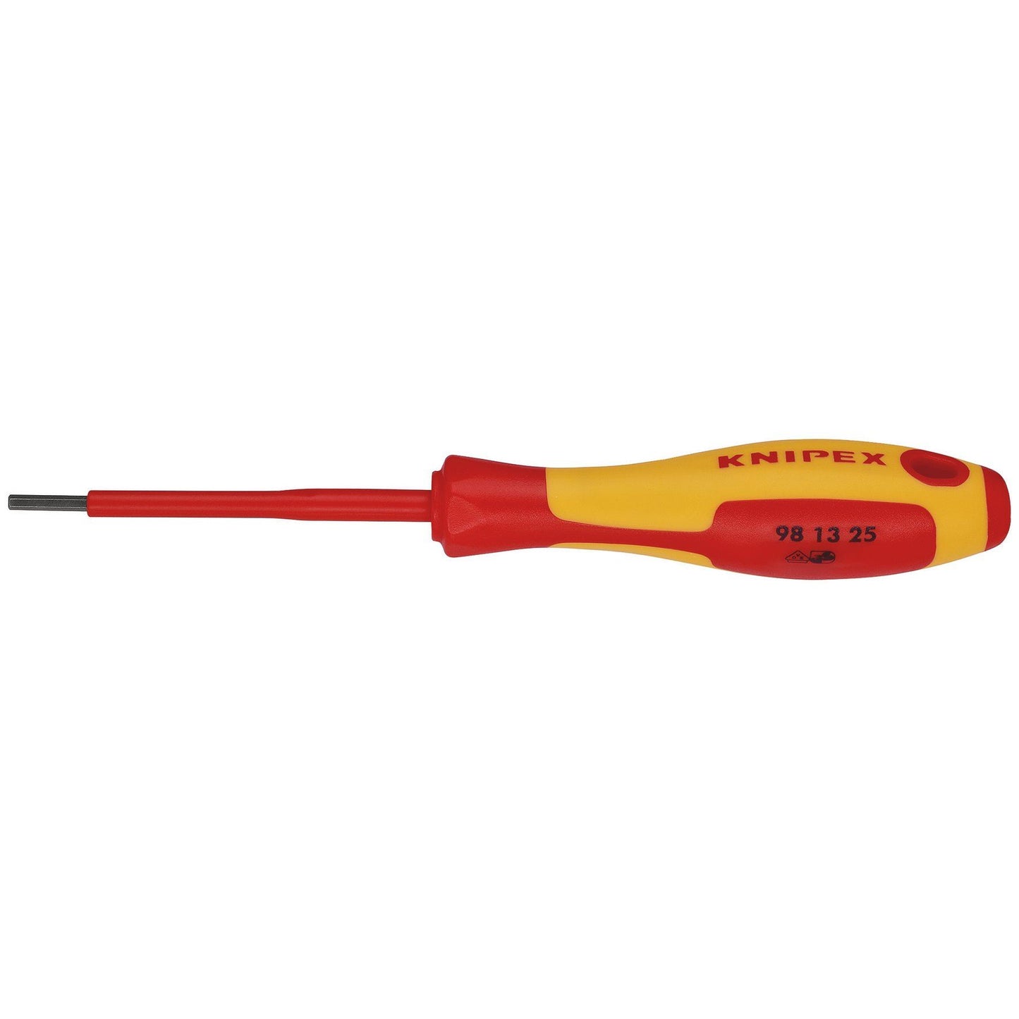 KNIPEX 98 13 25 VDE Insulated Hexagon Screwdriver, 2.5 x 75mm