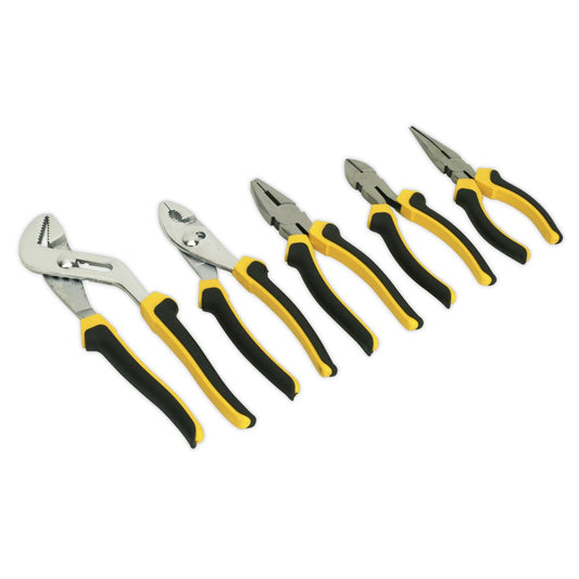 Sealey Comfort Grip Pliers Set 5pc S0646