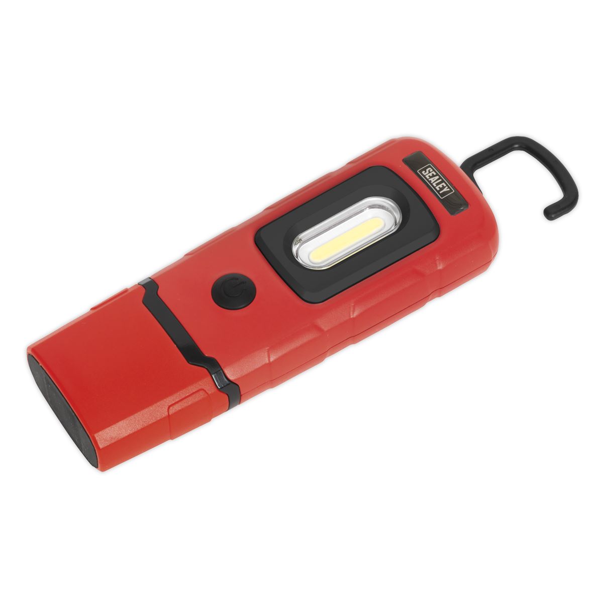 Sealey R/Charge 360 Insp Light 3W COB & 1W SMD LED Red Li-Poly LED3601R