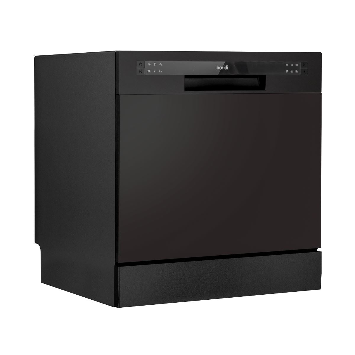 Sealey Baridi Compact Tabletop Dishwasher 8 Place Settings, 6 Programmes, Low Noise, 8L Cycle, Start Delay - Black DH88