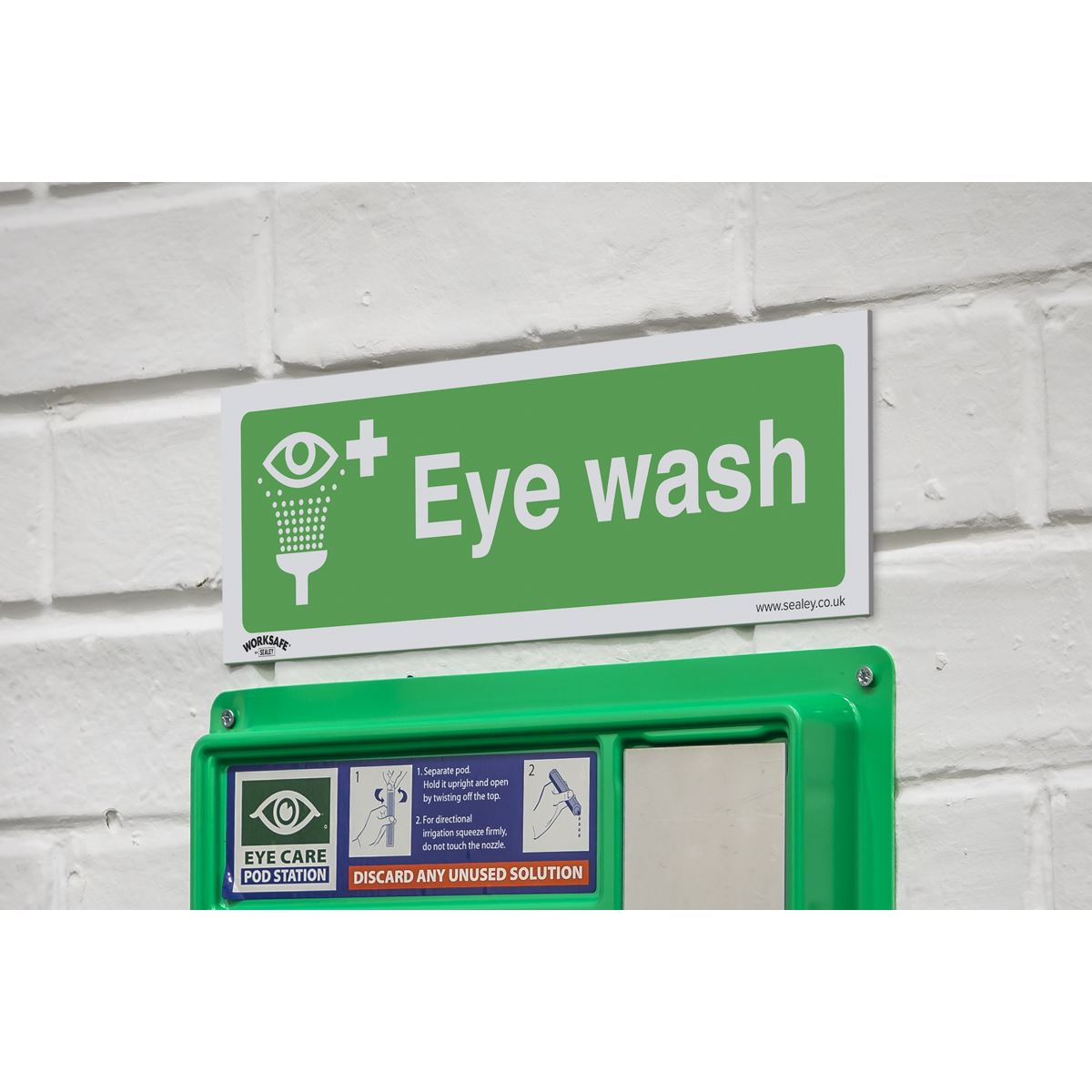 Worksafe Safe Conditions Safety Sign - Eye Wash - Rigid Plastic SS58P1