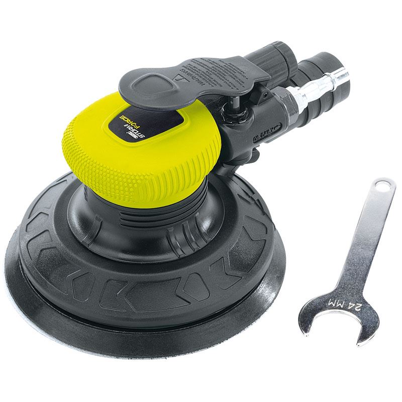 Draper 150mm 6" Variable Speed Random Orbital Dual Action DA Air Sander, 83942 - 65084