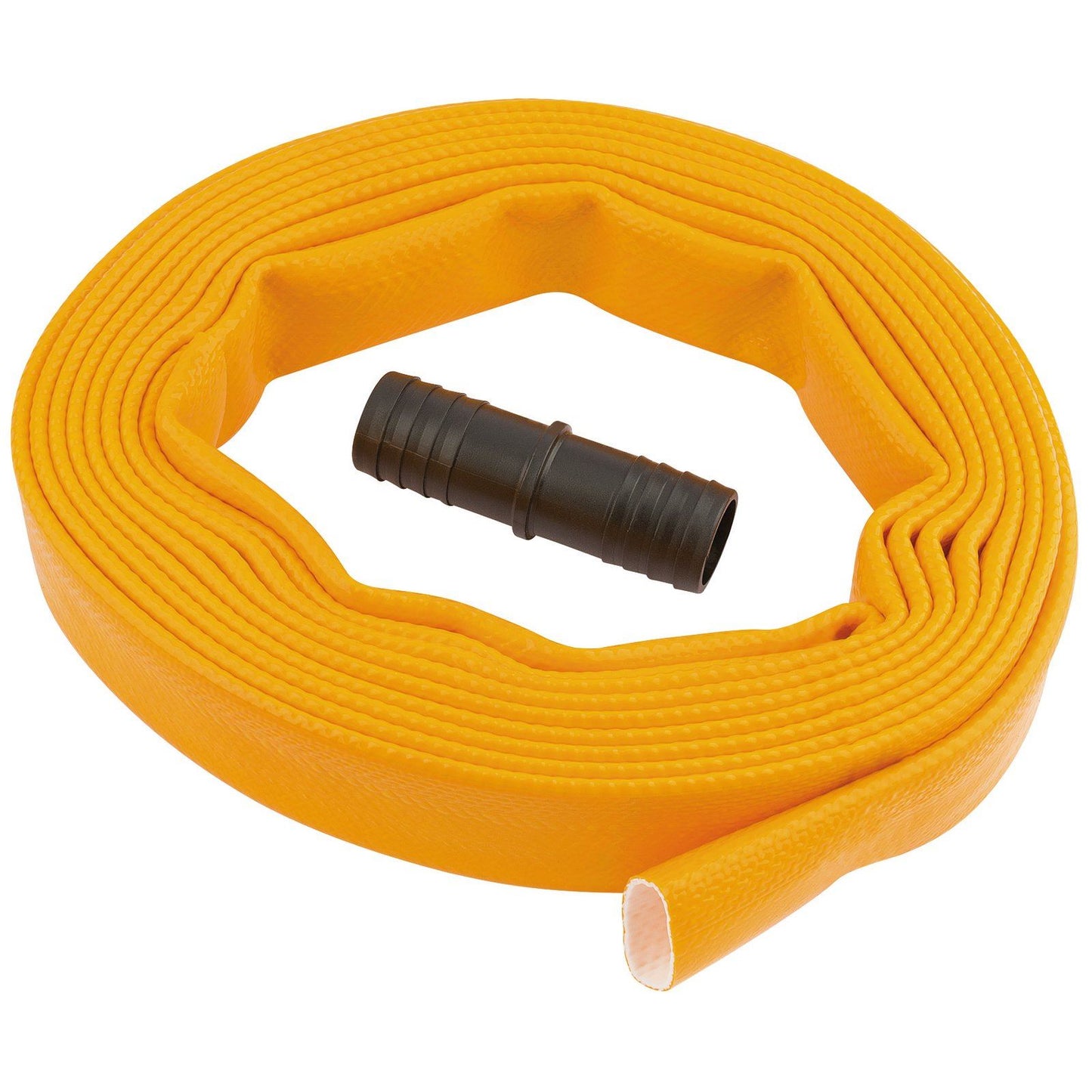 Draper Heavy Duty Layflat Hose Supplied With Adaptor - 5m x 25mm - 36990