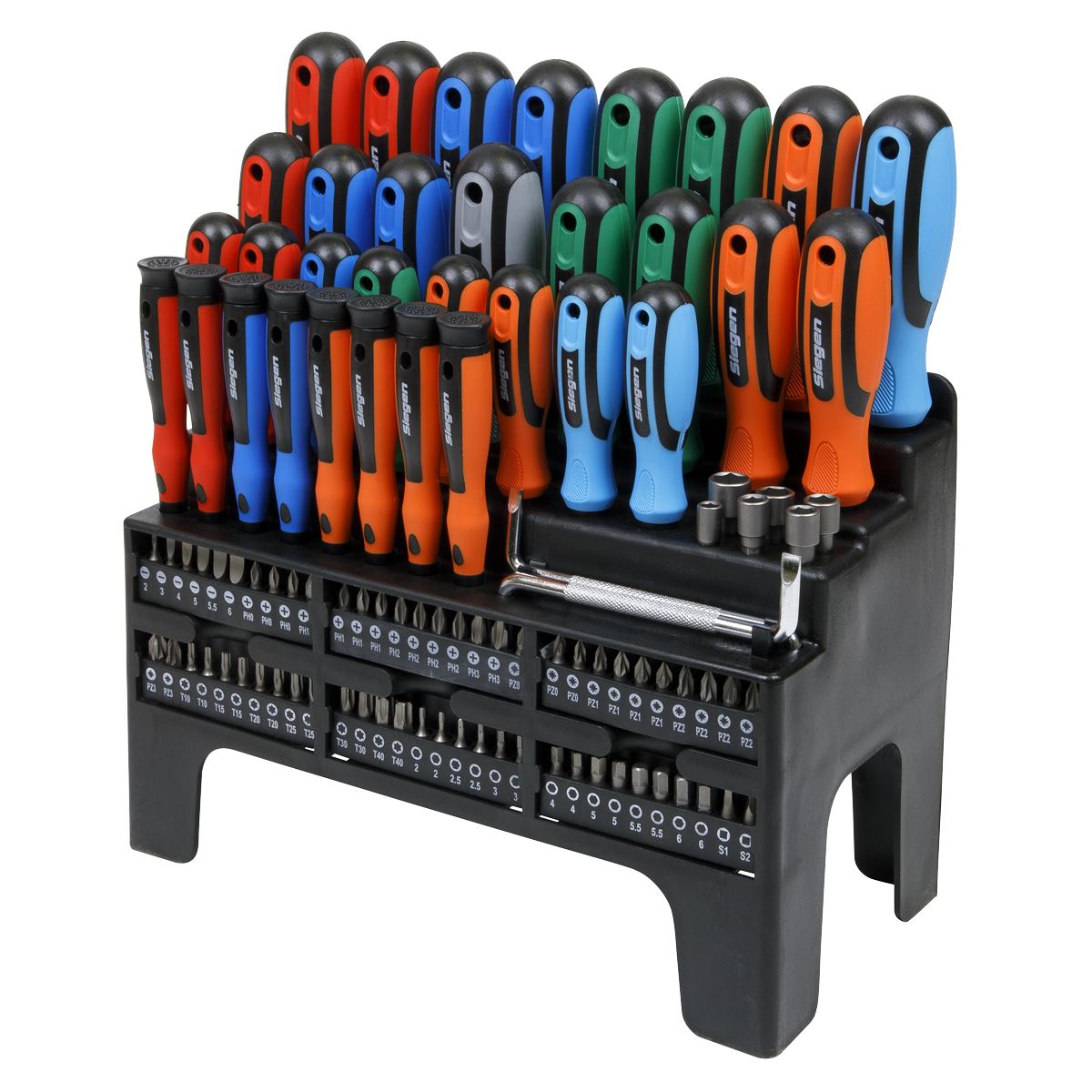 Sealey Screwdriver, Bit & Nut Driver Set 100pc S01248