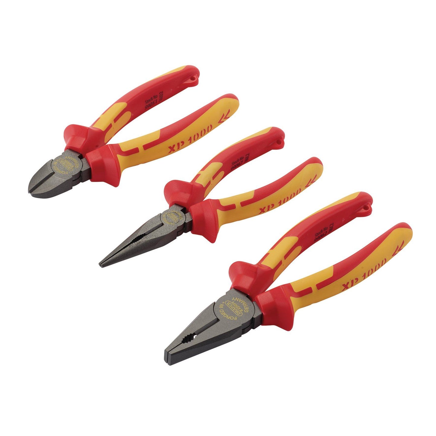 Draper 3 Pc Vde Plier Set(Tethered) XP1000S3