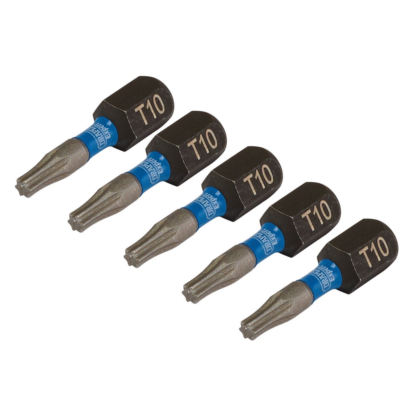 Draper T10 x 25mm Impact S/D Bit 5Pk IMBH/TX25/5 - 05491