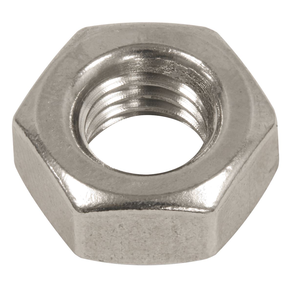 Sealey Stainless Steel Nut DIN 934 - M10 A2 - Pack of 50 SSN10