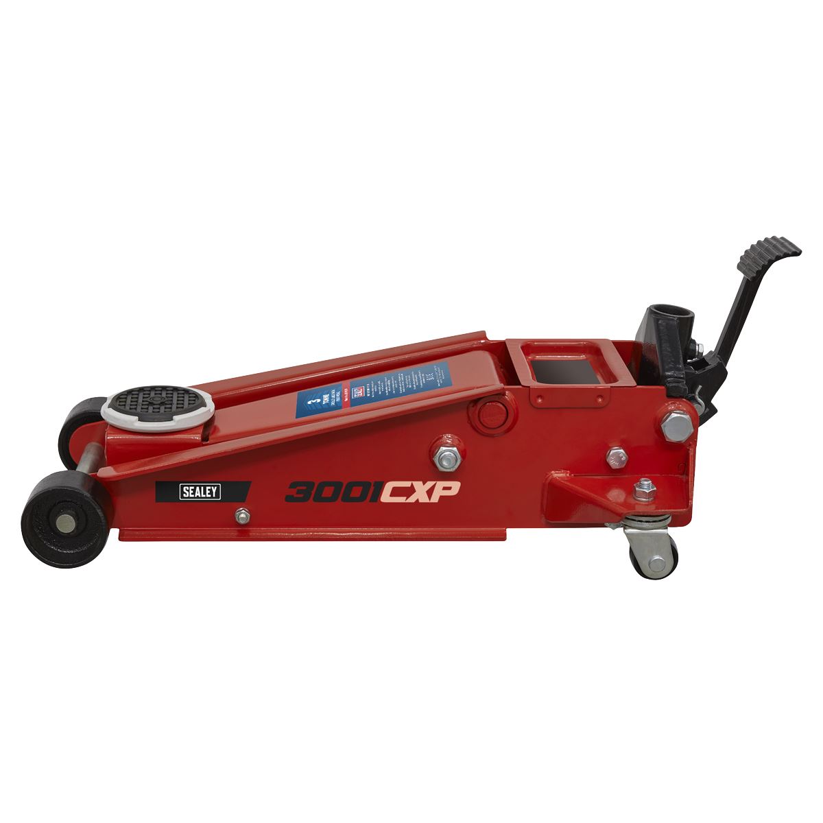 Sealey Trolley Jack 3 tonne with Foot Pedal 3001CXP