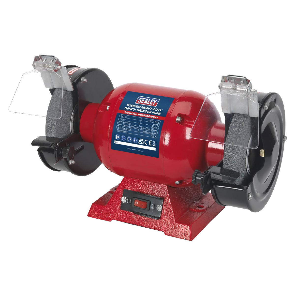 Sealey Bench Grinder 150mm 450W/230V Heavy-Duty BG150XD/99