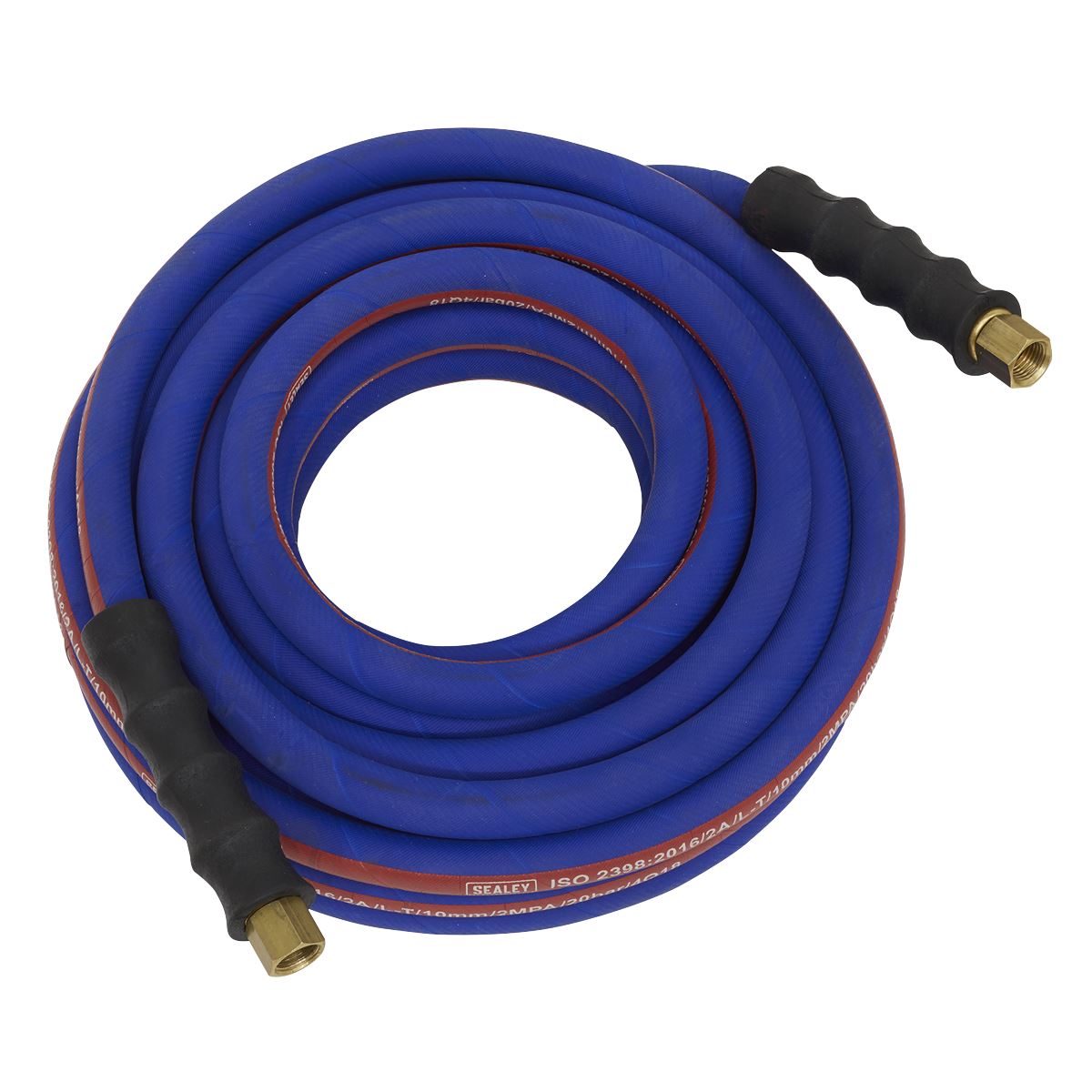 Sealey Air Hose 10m x 10mm with 1/4"BSP Unions Extra-Heavy-Duty AH10R/38