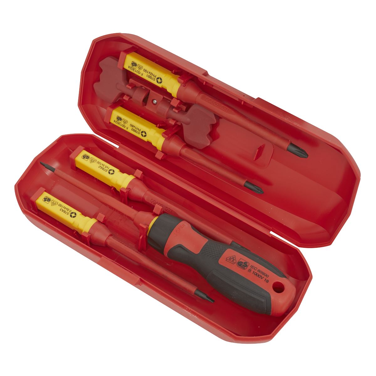 Sealey Screwdriver Set Interchangeable 8pc - VDE Approved AK61280