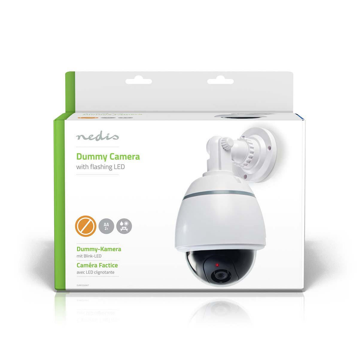 Nedis Dummy Security Camera Dome IP44 White DUMCD50WT