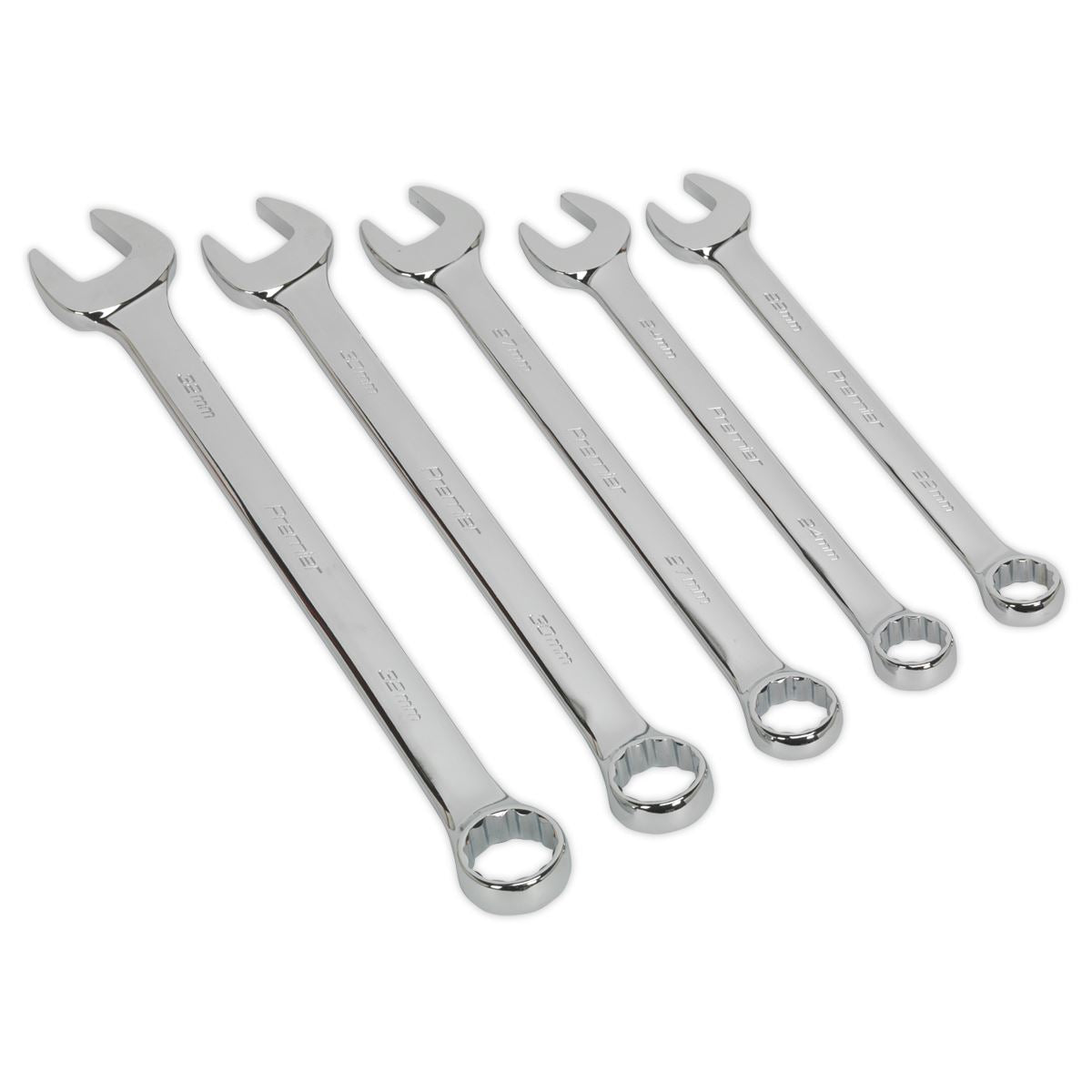 Sealey Combination Spanner Set 5pc Jumbo Metric AK6329