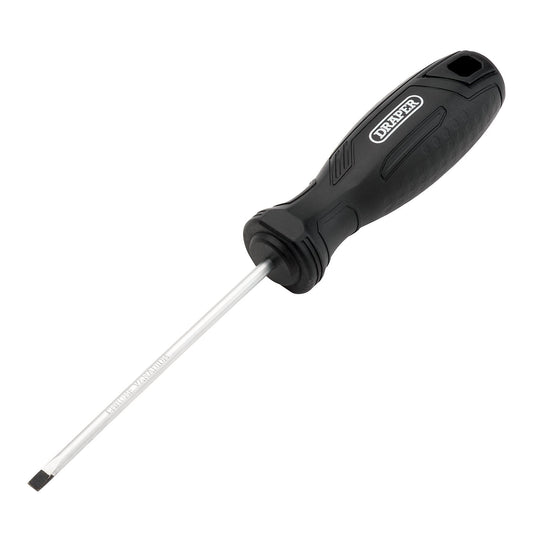 Draper Slotted Parallel Hard Grip Screwdriver, 4.0 x 100mm