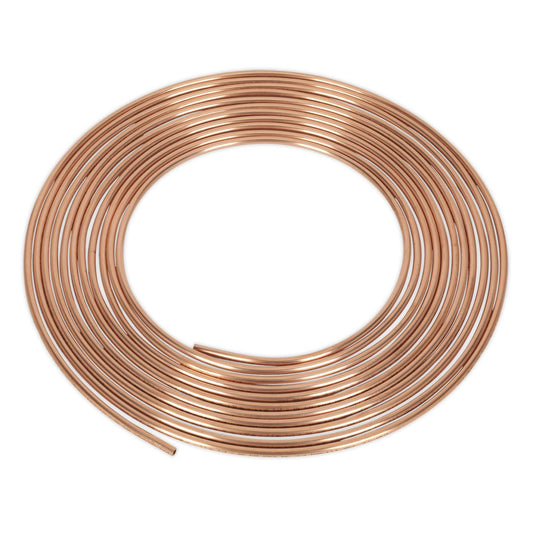 Sealey Brake Pipe Copper Tubing 20 Gauge 3/16" x 25ft CBP001