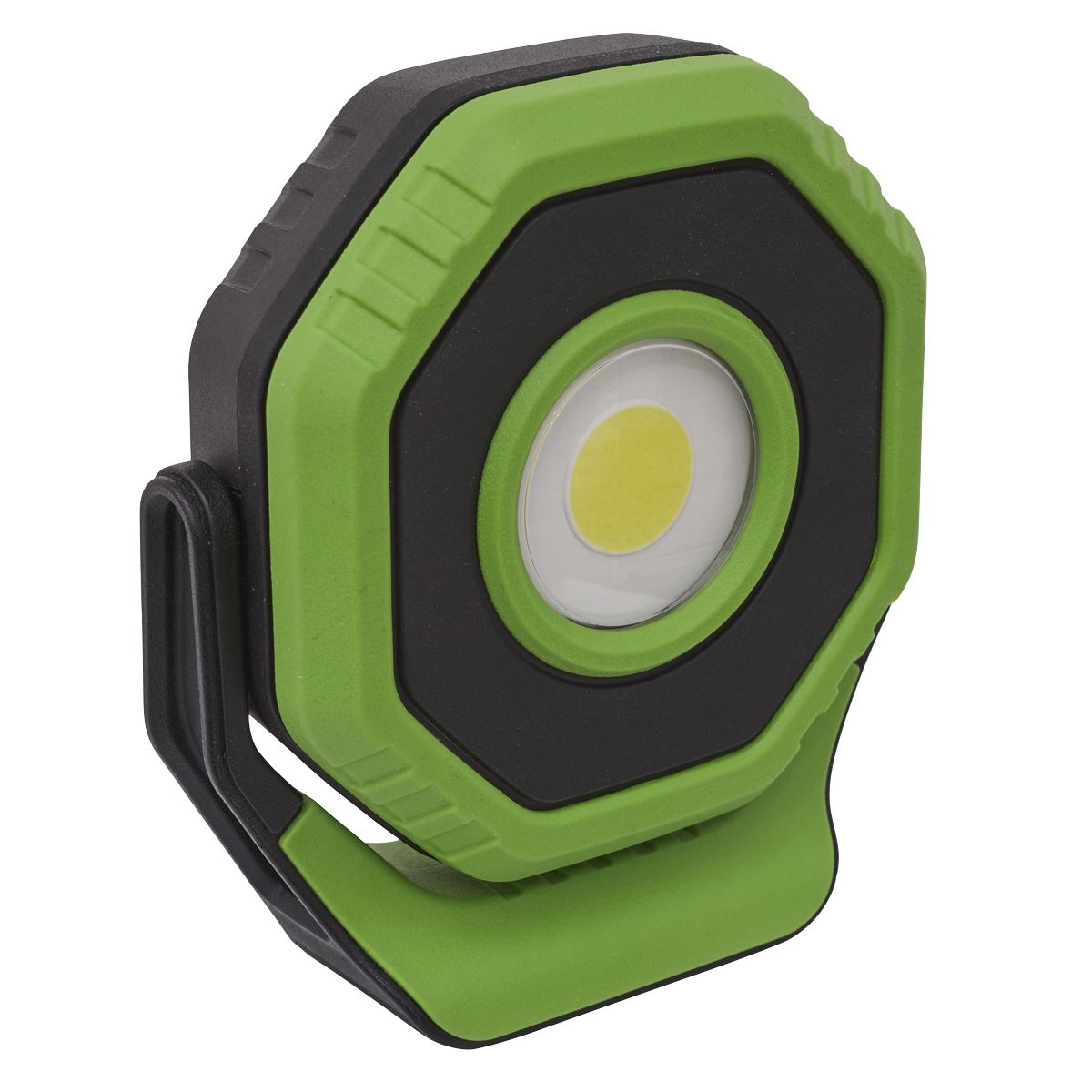 Sealey R/Charge Pocket Floodlight w/ Magnet 360 14W COB LED-Green LED1400P