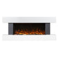 Baridi 46" Wall Mounted 1000W/2000W Electric Fireplace LED Flame Effect/Pebbles