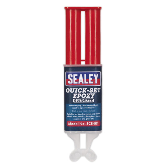 Sealey Quick-Set 5 Minute Epoxy Adhesive 25ml SCS401