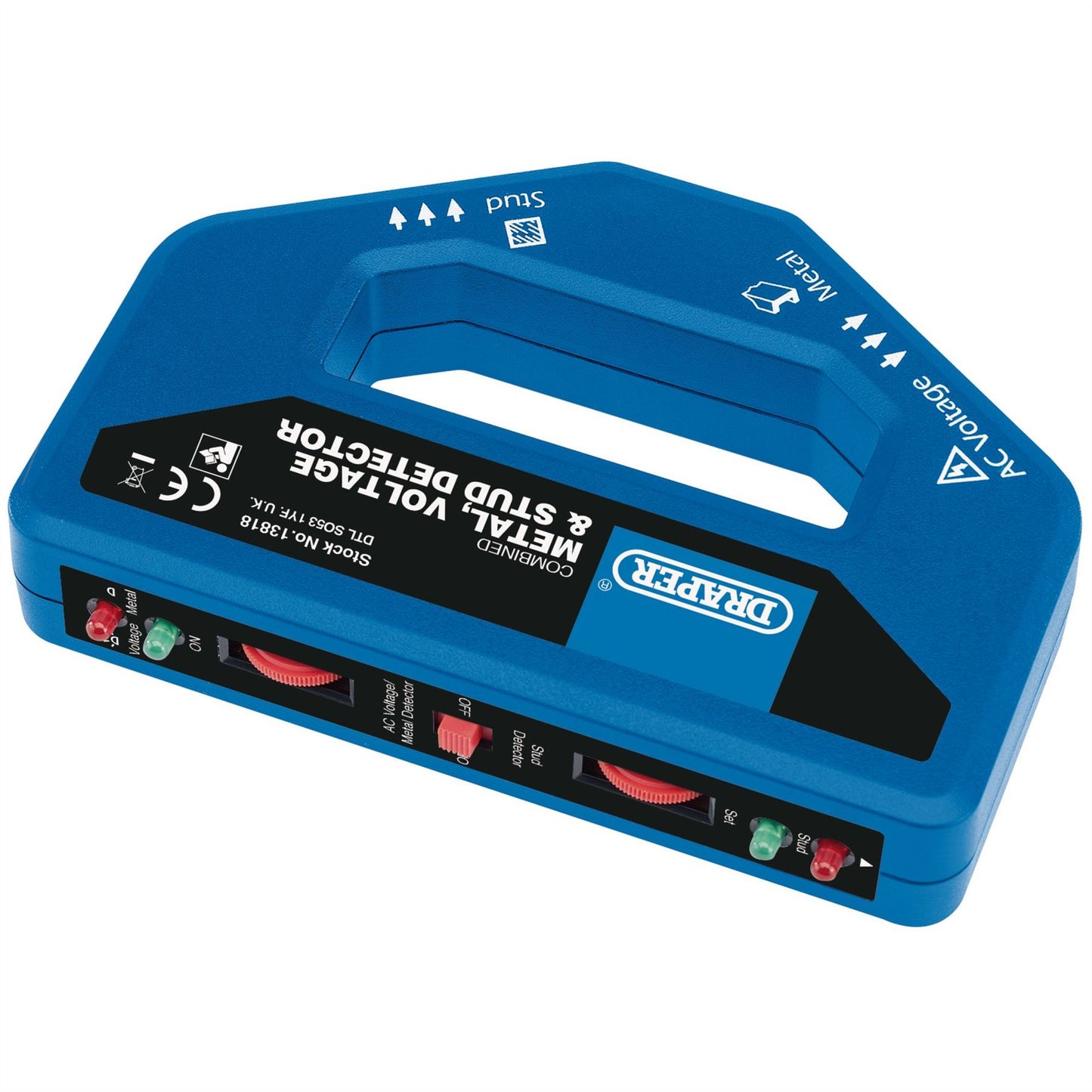 Draper COMBINED METAL VOLTAGE & STUD DETECTOR - 13818