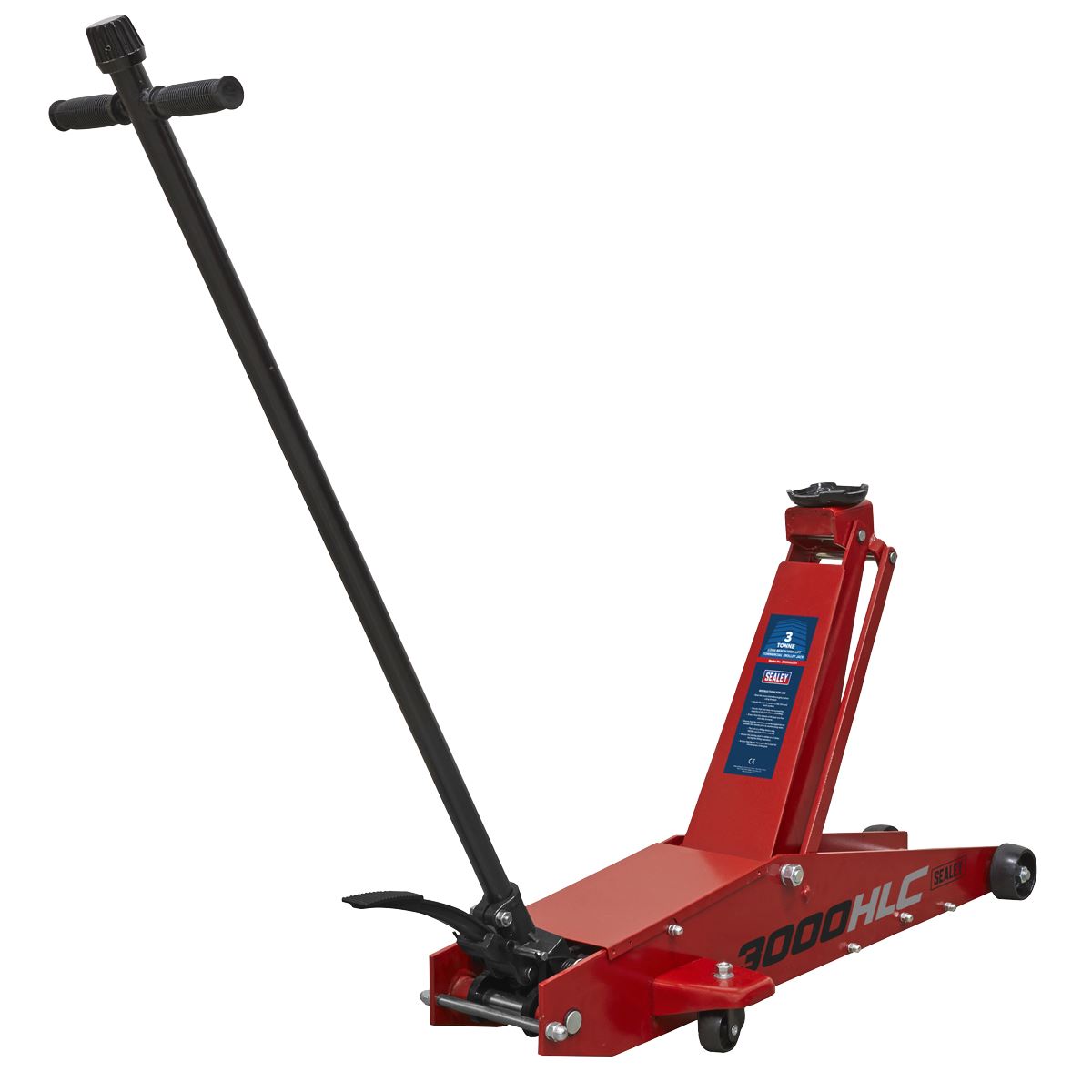 Sealey Trolley Jack 3 tonne Long Reach High Lift Commercial 3000HLC